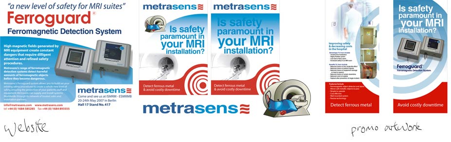 MetraSens - Complete branding and implementation across marketing materials and corporate identity. I refreshed the logo and created exhibition stand designs which were used throughout the UK and Belgium.