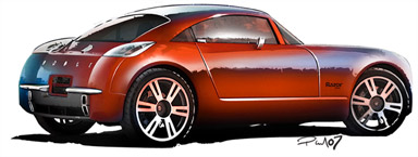 Dodge Razor concept car rendering